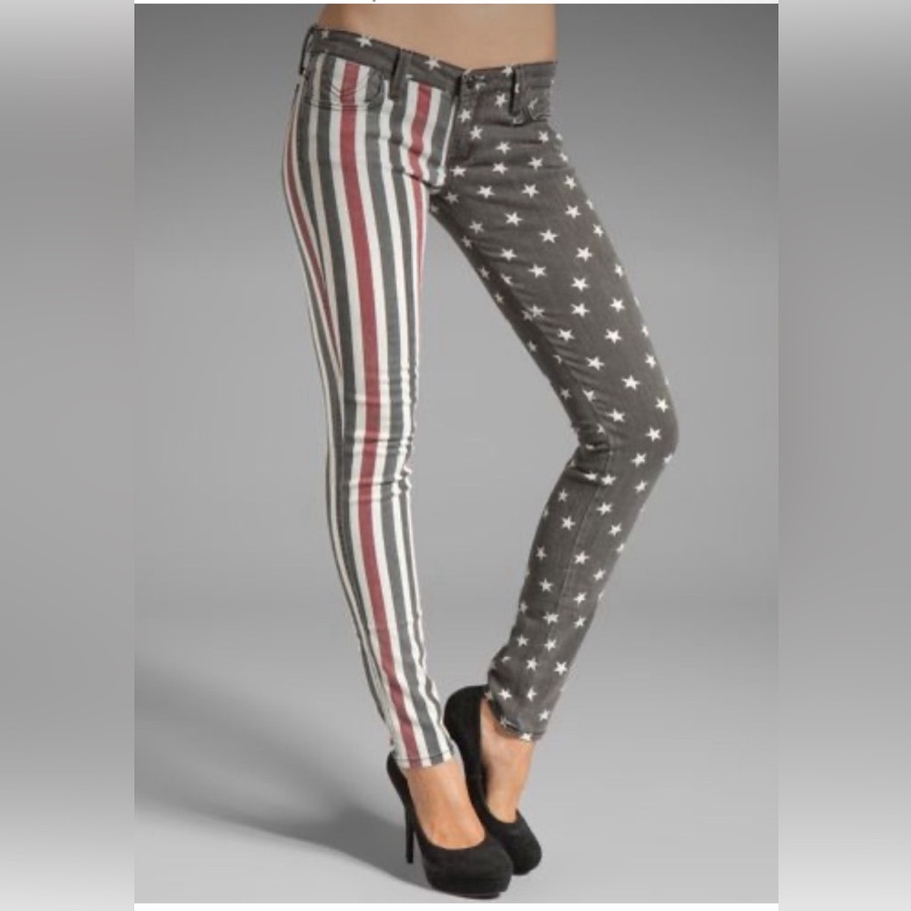 🖤Frankie B jeans❣️stars & stripes rock n roll skintight